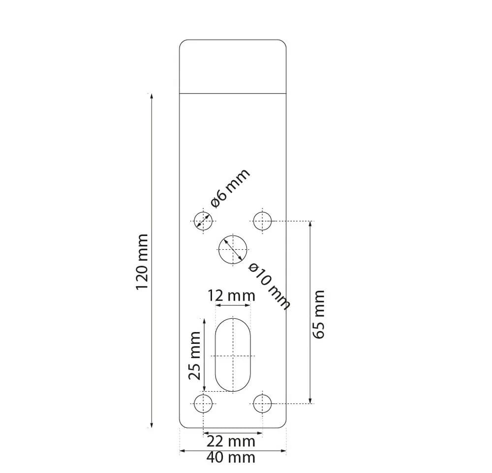 Prima-Online Möbelfuß Metall Schwarz Matt 122 mm - Bild 3