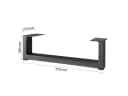 Prima-Online Metalltischbein 35 cm Schwarz Bild 1