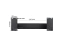 Prima-Online Metalltischbein 35 cm Schwarz Bild 3