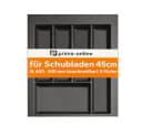 Prima-Online Besteckkasten 45 cm zuschneidbar Weiß & Graphit Bild 3