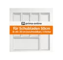 Prima-Online Besteckkasten 50 cm Weiß Graphit - Schubladeneinsatz Bild 1