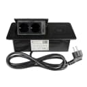 WOPLUS Versenkbare Einbausteckdose Schwarz 2-fach USB-A C Induktionsladen Bild 4