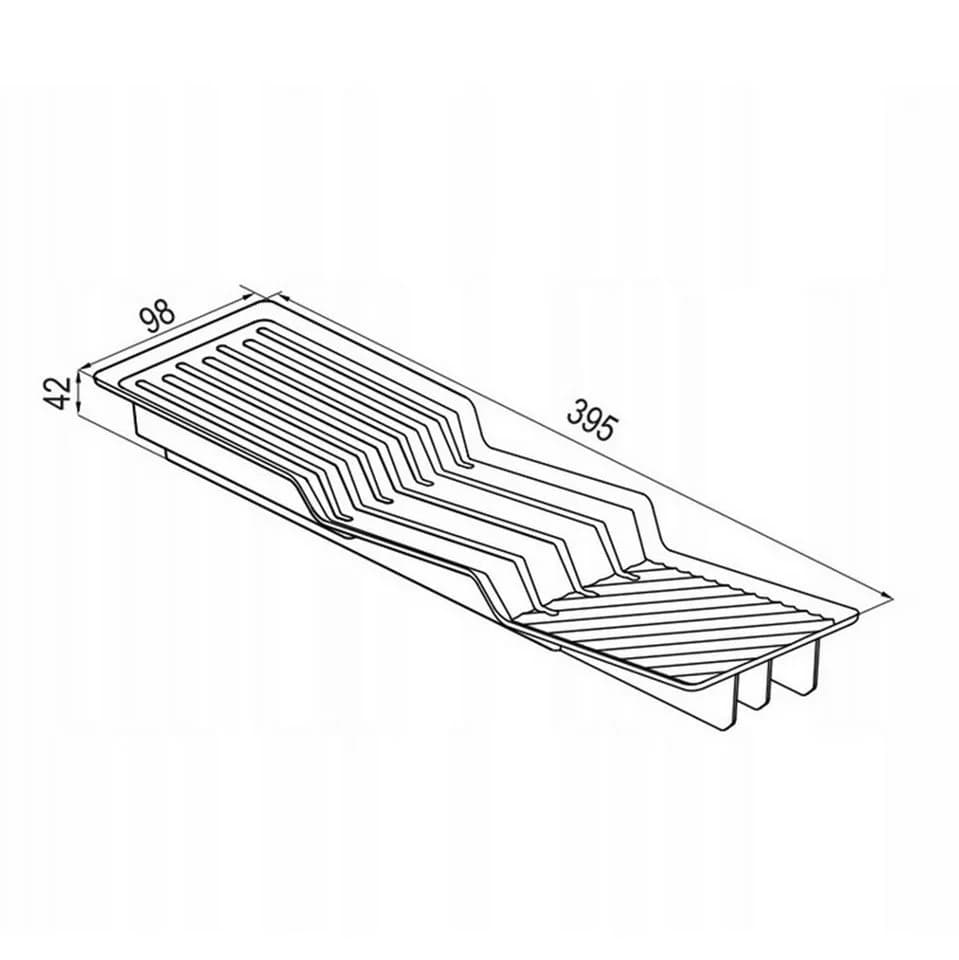 Prima Messerblock für Schubladeneinsatz 7 Fächer Graphit/Weiß