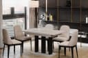 Endo-Moebel Esstisch Appia Ausziehbar Schwarz Beige Bild 1