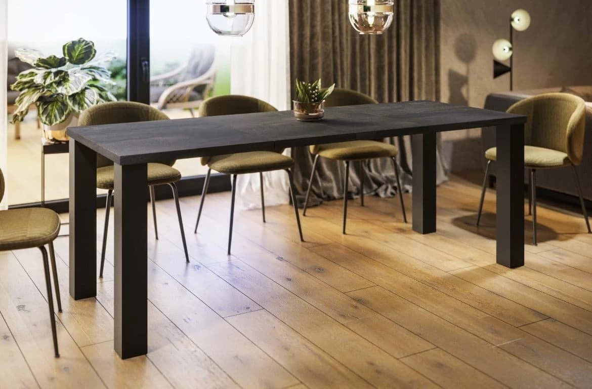 Endo-Moebel Esstisch Juka Ausziehbar Betonoptik Modern - Bild 2