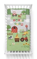 Häßler Homefashion Babybettwäsche Traktor Blau 100% Baumwolle Bild 1