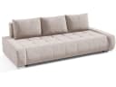 Beautysofa Schlafsofa DRACO 3-Sitzer mit Schlaffunktion und Bettkasten Beige Bild 1