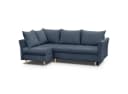 Beautysofa Ecksofa NERON mit Schlaffunktion und Bettkästen Blau Bild 1