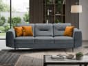Beautysofa 3-Sitzer VENEZIA Polstersofa Grau Samt Bild 2