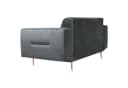 Beautysofa 3-Sitzer VENEZIA Polstersofa Grau Samt Bild 3