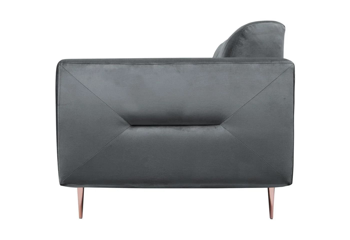 Beautysofa 3-Sitzer VENEZIA Polstersofa Grau Samt - Bild 4