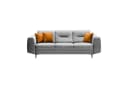 Beautysofa Polstergarnitur VENEZIA Modern Grau Velours Bild 4