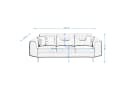 Beautysofa Polstergarnitur VENEZIA Modern Grau Velours Bild 5