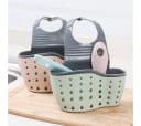 LA CUTE Schwammhalter Grau mit Abtropflöchern - Hygienisch & Platzsparend Bild 1