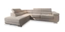 Masseno Ecksofa APIRO L-Form mit Schlaffunktion und Bettkasten Beige Bild 1