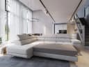 Masseno Ecksofa APIRO L-Form mit Schlaffunktion und Bettkasten Beige Bild 4