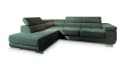 Masseno Ecksofa APIRO mit Schlaffunktion und Bettkasten L-Form Grün Bild 1