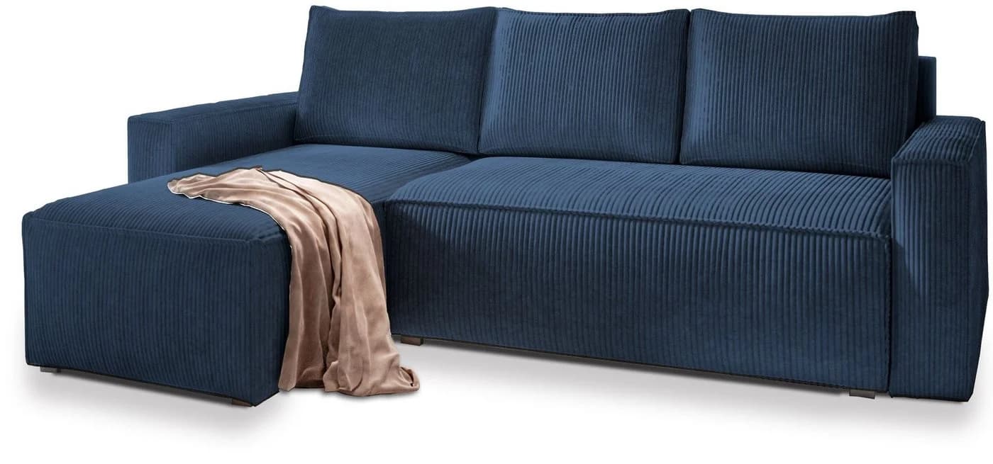 Masseno Ecksofa POTARO L-Form mit Schlaffunktion und Bettkasten