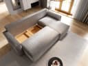 Masseno Ecksofa POTARO L-Form mit Schlaffunktion und Bettkasten Bild 3