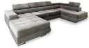 Masseno Ecksofa CASONE U-Form mit Schlaffunktion und Bettkasten Bild 1