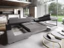 Masseno Ecksofa CASONE U-Form mit Schlaffunktion und Bettkasten Bild 4