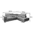 Masseno Ecksofa NOLA L-Form mit Schlaffunktion und Bettkasten Bild 3