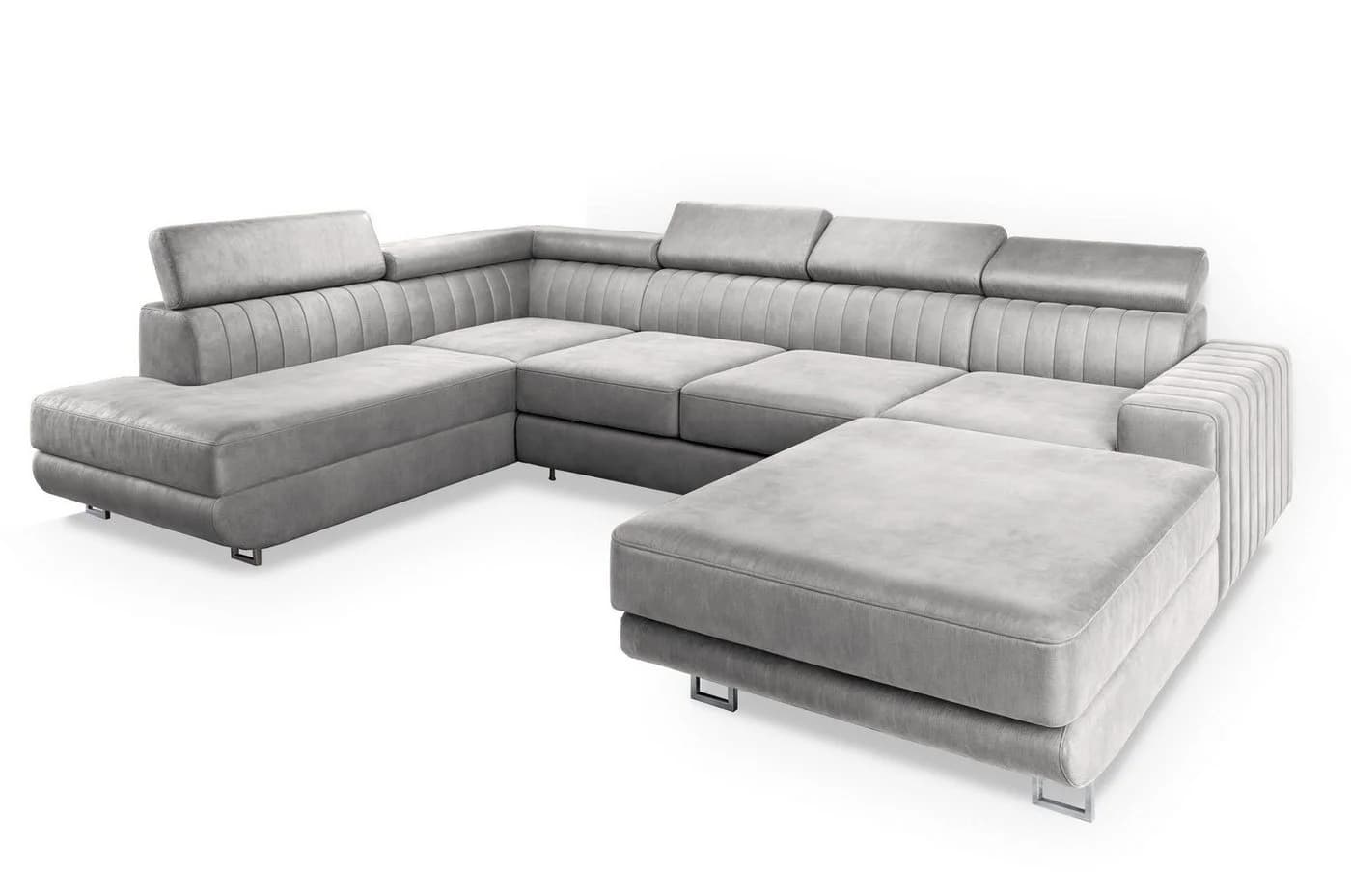 Masseno Ecksofa SIENA U-Form Schlaffunktion Bettkasten