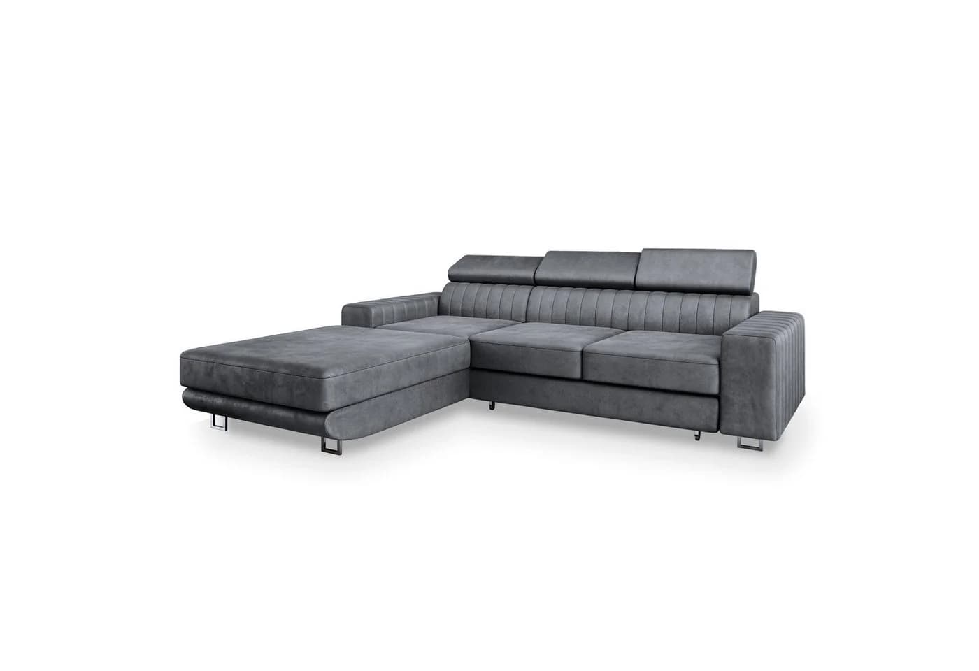 Masseno Ecksofa NOTO L-Form mit Schlaffunktion und Bettkasten