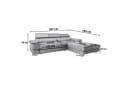Masseno Ecksofa NOTO L-Form mit Schlaffunktion und Bettkasten Bild 5