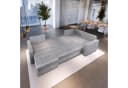 Masseno Ecksofa LORIVO U-Form mit Schlaffunktion und Bettkasten Blau Bild 3