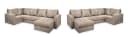 Masseno Ecksofa LORIVO U-Form mit Schlaffunktion und Bettkasten Blau Bild 5