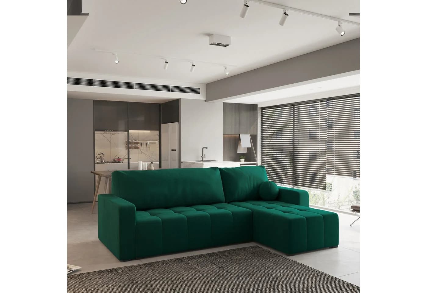 Masseno Ecksofa VOLIRA L-Form Schlaffunktion Bettkasten - Bild 2
