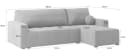 Masseno Ecksofa VOLIRA L-Form Schlaffunktion Bettkasten Bild 5