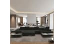 Masseno Ecksofa VELORA U-Form mit Schlaffunktion & Bettkasten Schwarz Bild 3