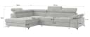 Masseno Ecksofa FAVIEN L-Form mit Schlaffunktion und Bettkasten Schwarz Bild 5