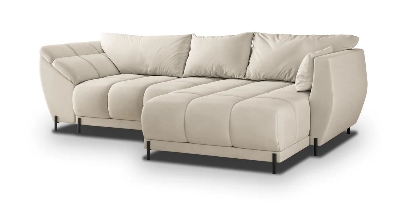 Masseno Ecksofa VESTANO L-Form mit Schlaffunktion & Bettkasten