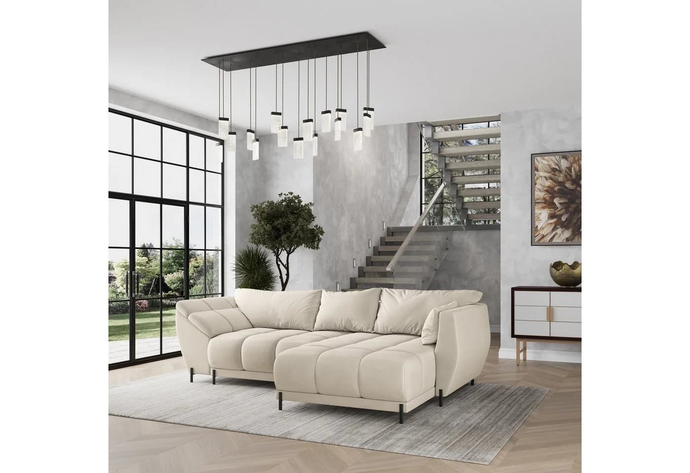 Masseno Ecksofa VESTANO L-Form mit Schlaffunktion & Bettkasten - Bild 2