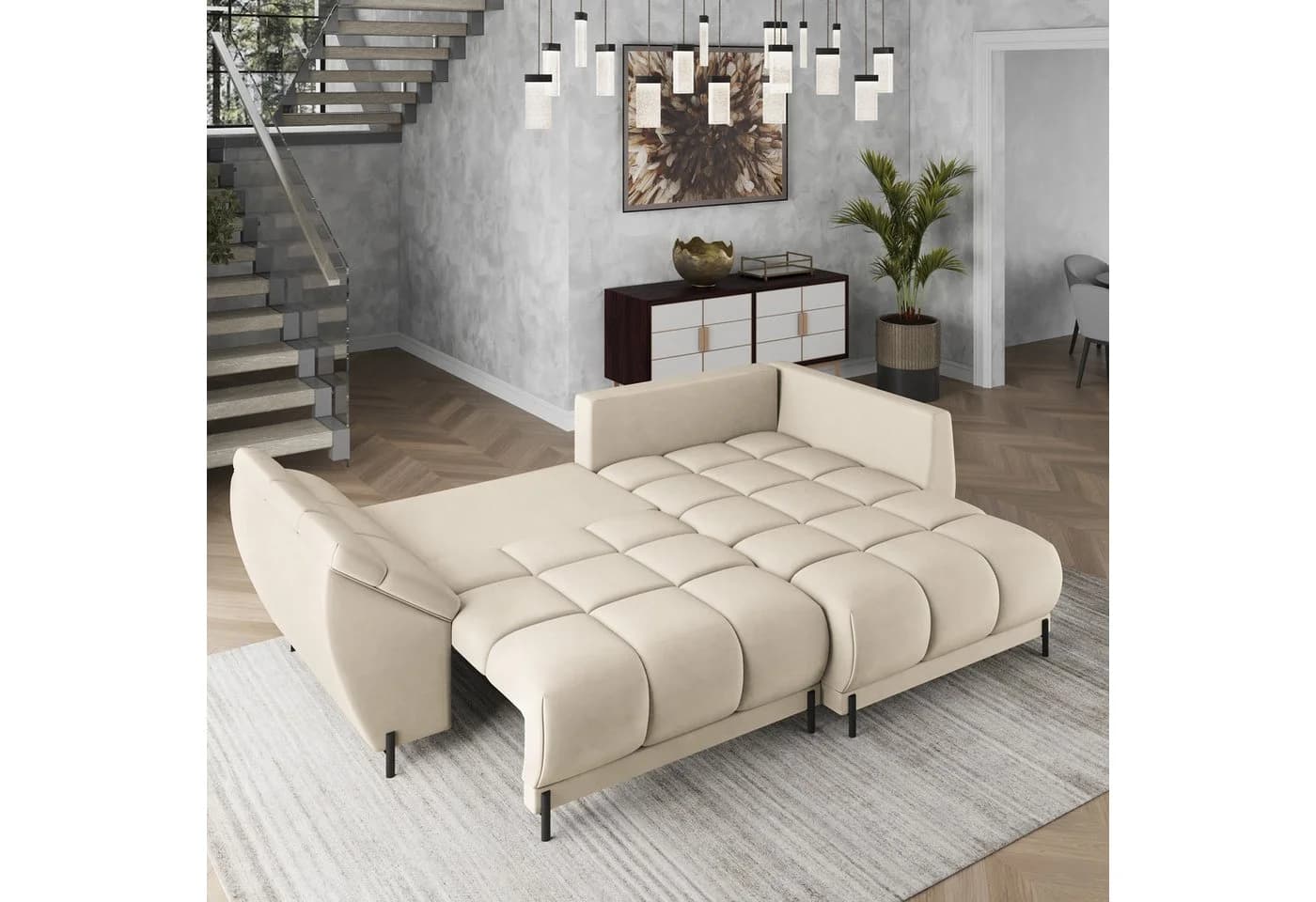 Masseno Ecksofa VESTANO L-Form mit Schlaffunktion & Bettkasten - Bild 4