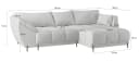 Masseno Ecksofa VESTANO L-Form mit Schlaffunktion & Bettkasten Bild 5