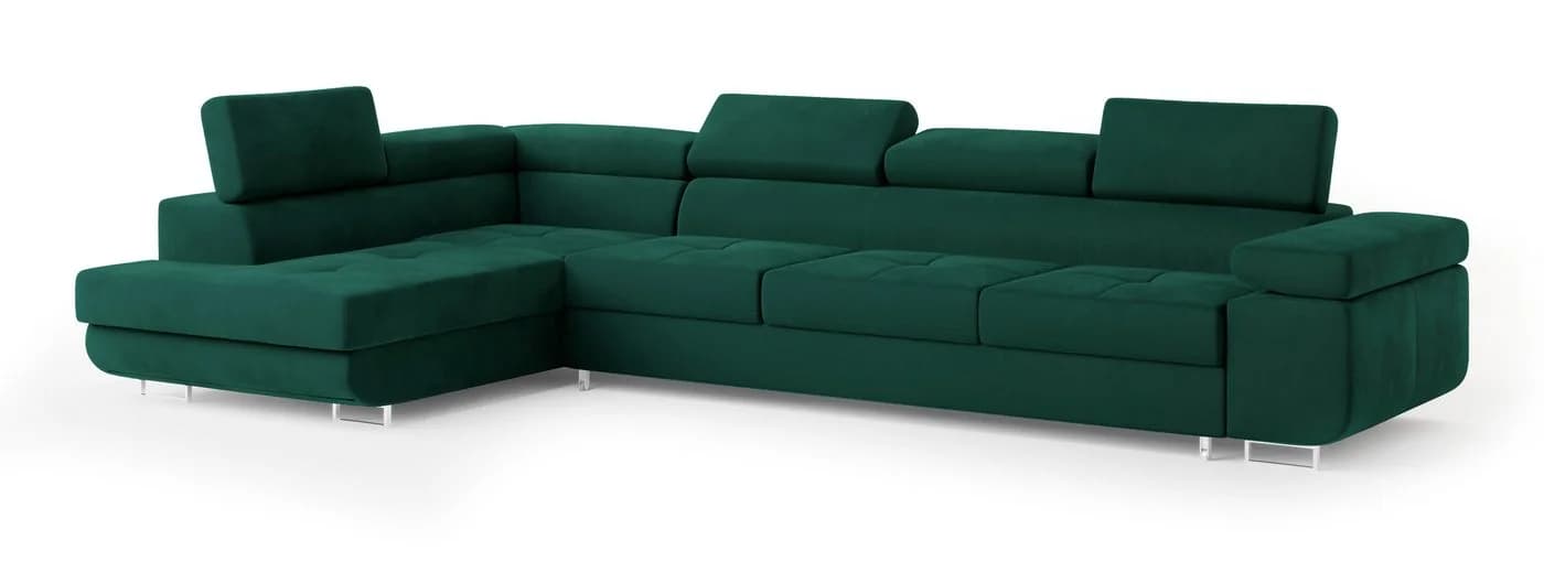 Masseno Ecksofa VICENTE L-Form mit Schlaffunktion und Bettkasten
