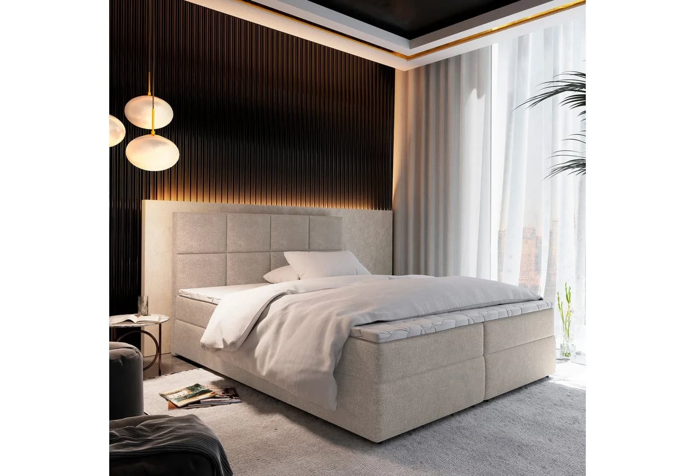 Masseno Boxbett LENA mit Bonell-Matratze, Topper und Bettkasten - Bild 2
