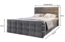 Masso Boxbett AMON 160x200 cm mit Bonell Matratze und Topper Bild 3