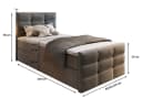 Masseno Boxbett AMON Beige mit Bonell Matratze und Topper Bild 3