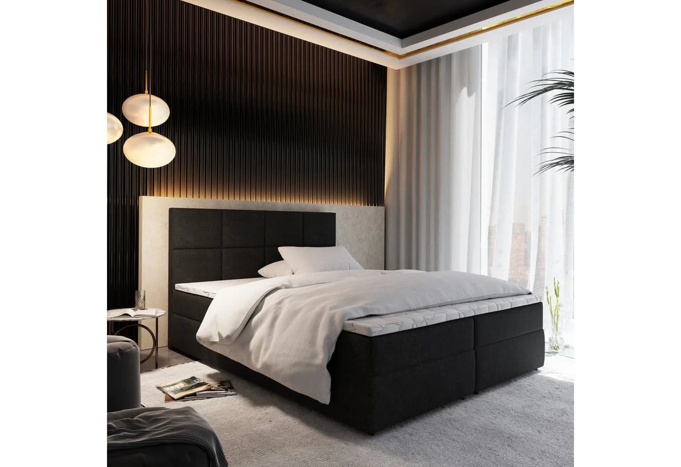 Masseno Boxbett LENA mit Bonell-Matratze, Topper und Bettkasten - Bild 2