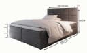 Masseno Boxbett LENA mit Bonell-Matratze, Topper und Bettkasten Bild 3