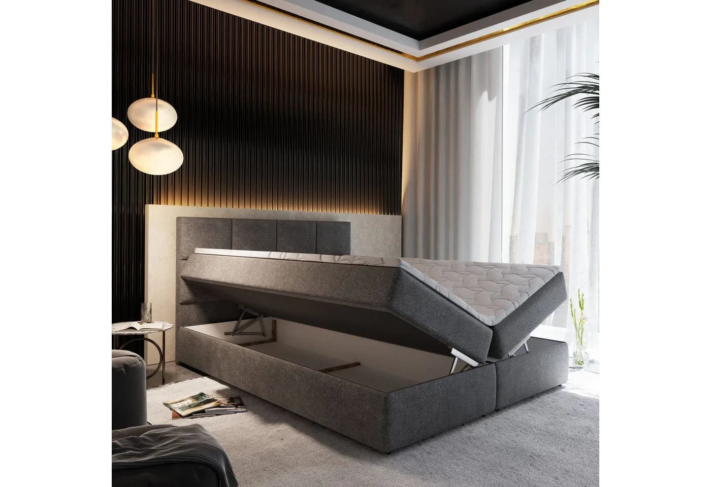 Masseno Boxbett LENA mit Bonell-Matratze, Topper und Bettkasten - Bild 5