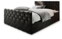 Masseno Boxbett MANDI Schwarz mit Bonell-Matratze und Topper Bild 1
