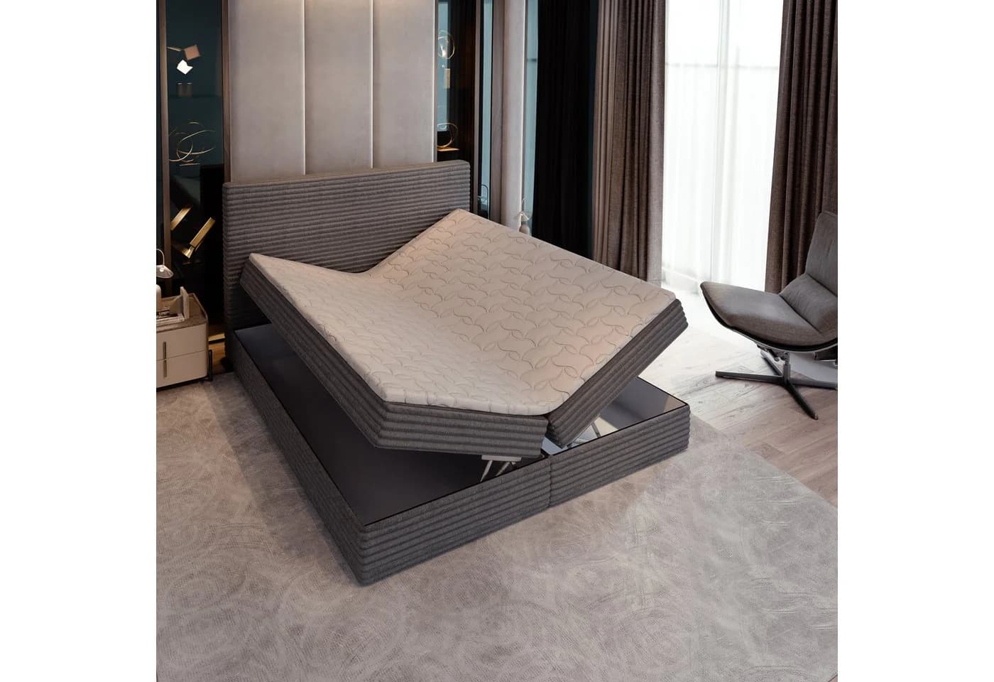 Masseno Boxbett PISA mit Bonell Matratze und Topper - Bild 5