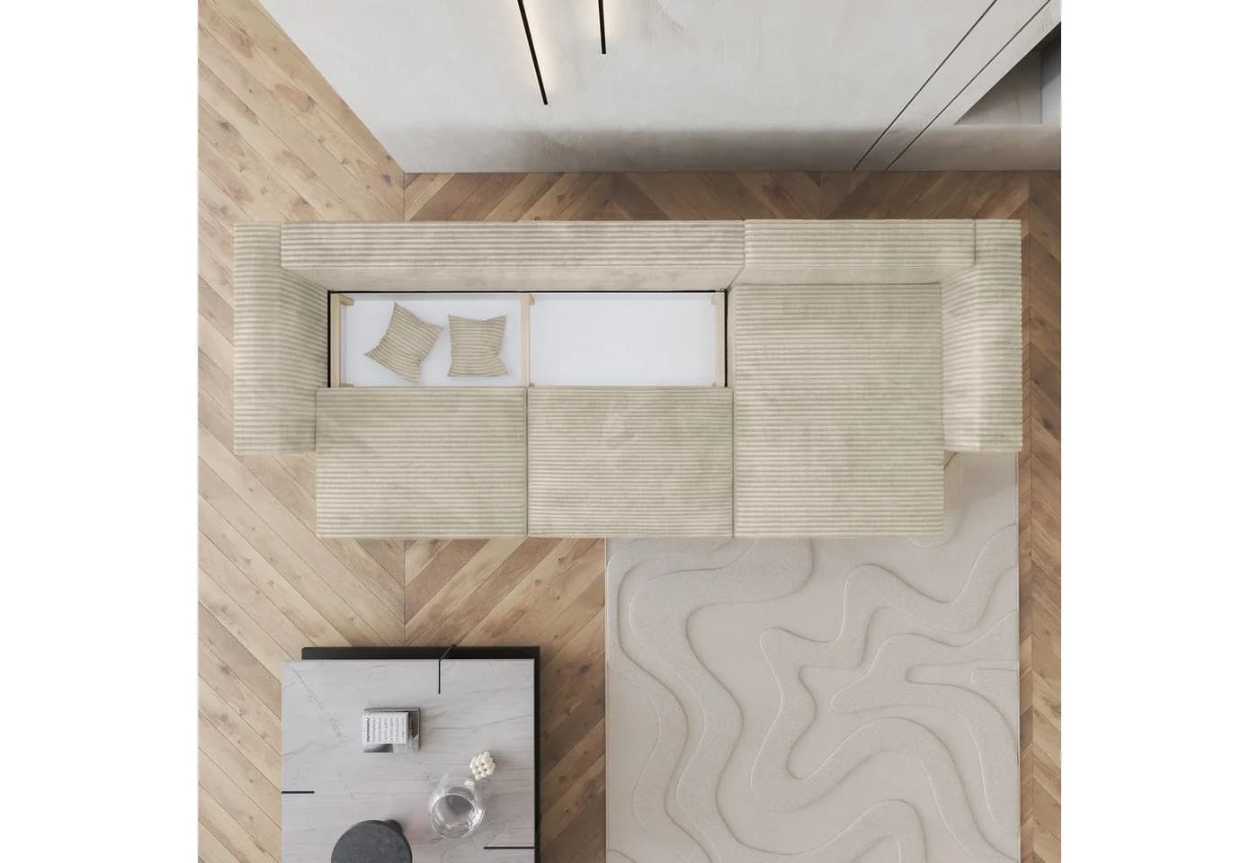 Masseno Ecksofa TOLMO L-Form mit Bettkasten & Schlaffunktion - Bild 3