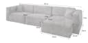 Masseno Ecksofa TOLMO L-Form mit Bettkasten & Schlaffunktion Bild 5